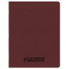CAHIER PP MARRON 17X22 96P SEYES 90G PIQURE